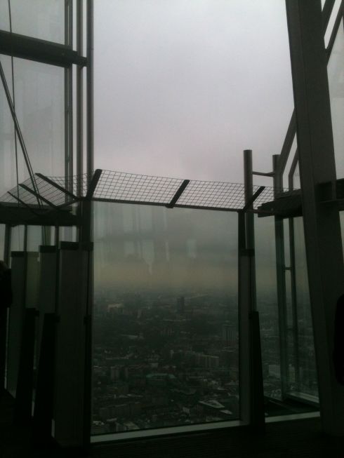 Open to the elements - Shard 72nd Floor